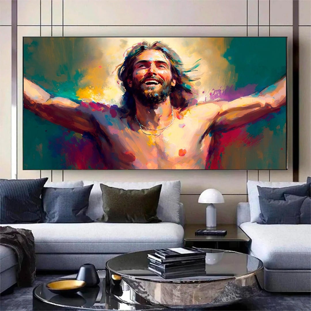 Jesus Canvas Wall Art Decor - Etsy