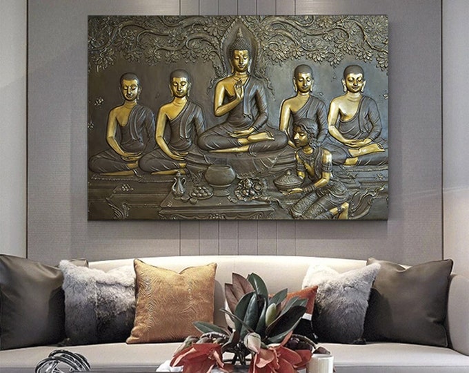 Buddha Canvas, Print, Wall Art Canvas Design, Ready To Hang Decoration, Buddha Print Wall Art,Asian Wall Art,Buddha Wall Art,Buddha Poster,