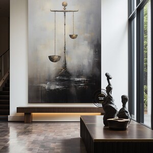 Scales of Justice Canvas Art: Lawyer Office Decor - Etsy