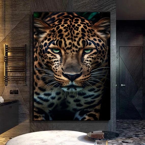 Leopard Canvas Wall Art - African Animal Art - Safari Art - Jungle