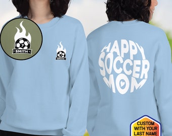 soccer mom sweatshirt, soccer mom gift, personalized soccer mom, soccer mom tee, soccer mom tshirt, game day soccer