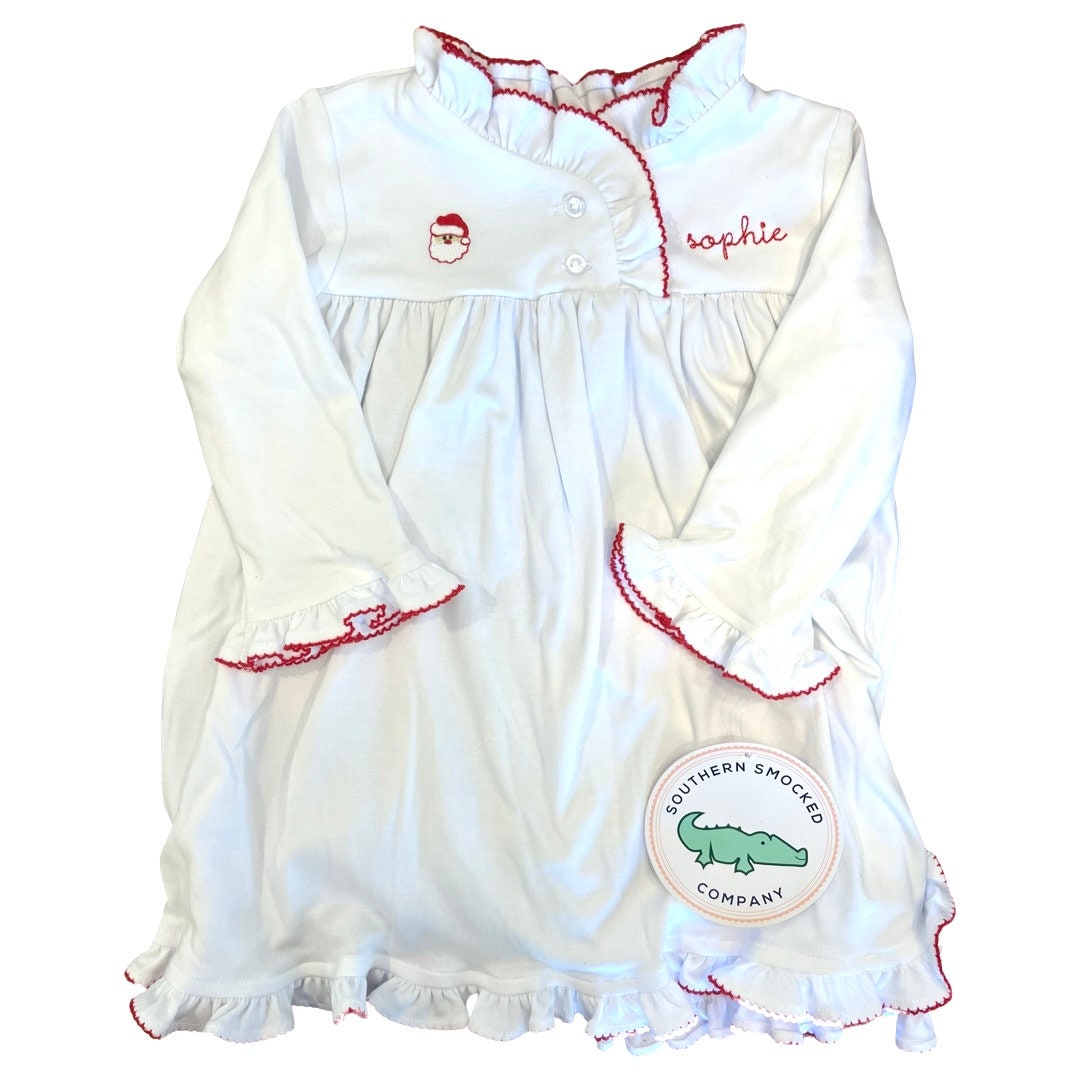 Monogram Girls Nightgown Etsy