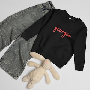 Kids Georgia Script crew neck sweatshirt