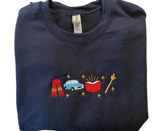 Zauberhafter Zauberer Erwachsenen Sweatshirt mit Rundhalsausschnitt