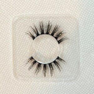 GOLDEN CHILD -- Handmade Vegan Faux Mink Luxury Strip Lashes With Glitter