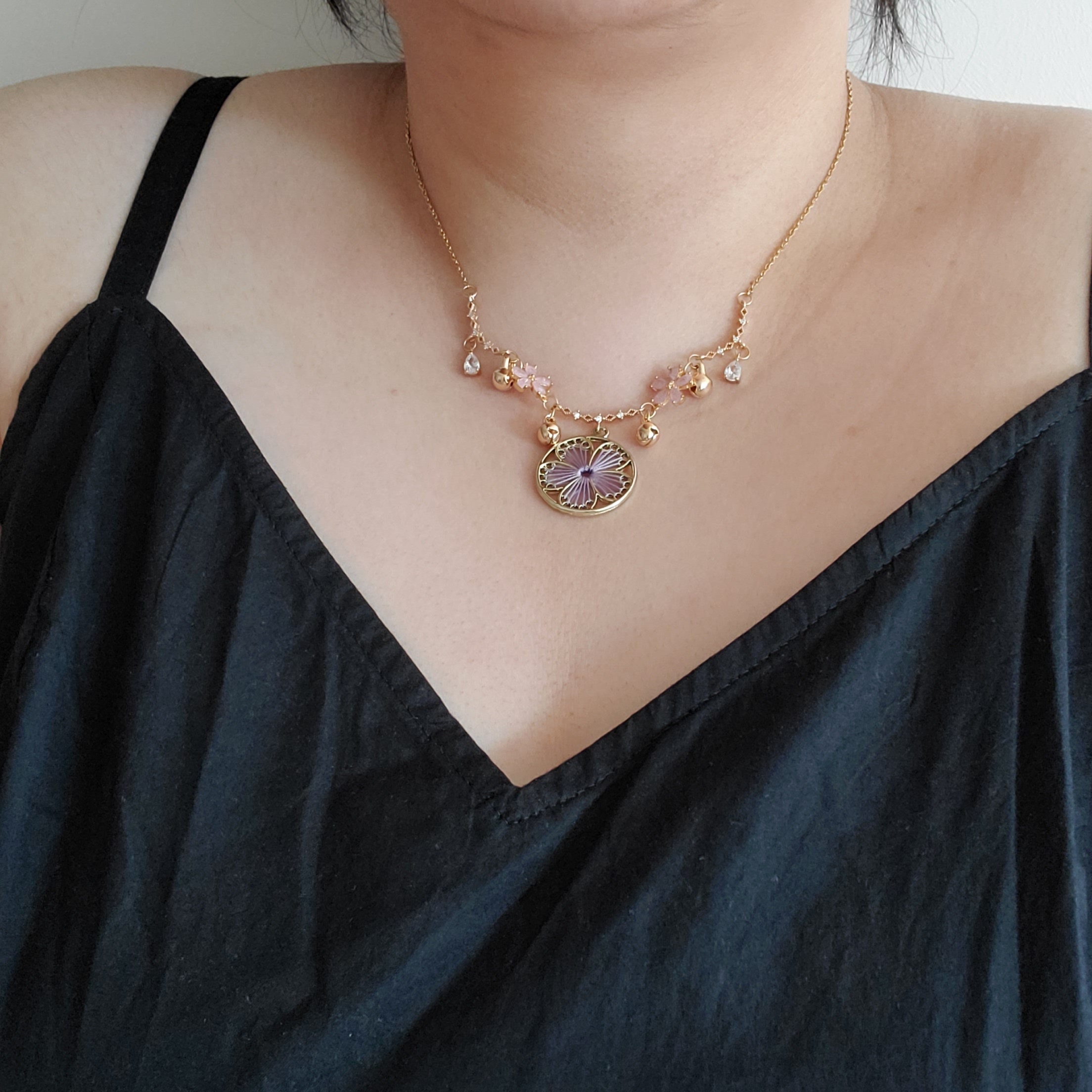 Genshin Impact Yae Miko Inspired Jewelry Necklace Earring Set Etsy UK