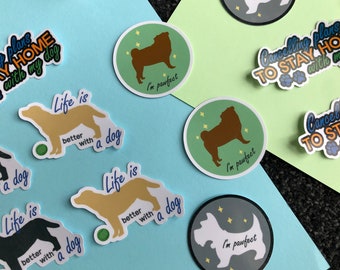 Dog stickers (fundraising for NZAVS)