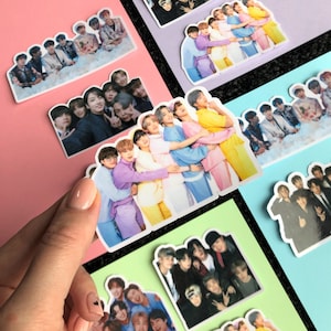 Stickers du groupe BTS (brillants résistants à l'eau)