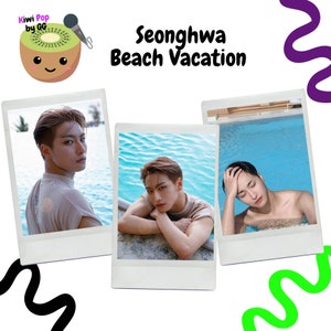 Seonghwa Ateez photo sets Beach Vacation