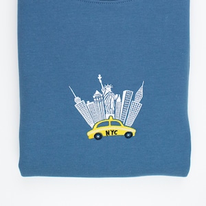 New York City Embroidered Sweatshirt | NY Sweatshirt | New York Sweatshirt | NYC Crewneck | New York Sweater | NYC Embroidered Sweatshirt