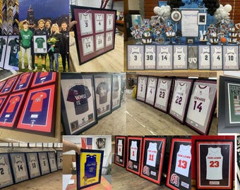 Regalo per la serata dei diplomandi: cornice personalizzata per la maglia degli atleti delle scuole superiori.