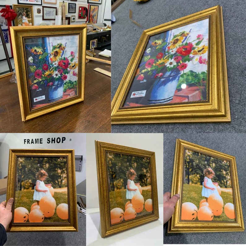 Ornate Gold Picture Frame 30x22: Pine Wood Photo/poster Frame - Etsy