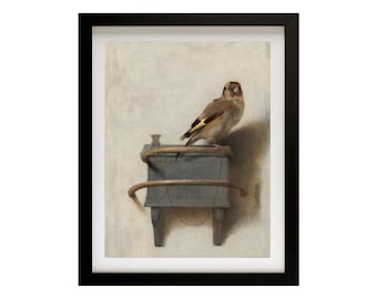 The Goldfinch by Carel Fabritius Bird art frame Art print canvas print home wall art