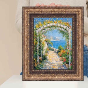 Wide Vintage Spanish Gold Ornate Picture Frame 11x14 frame