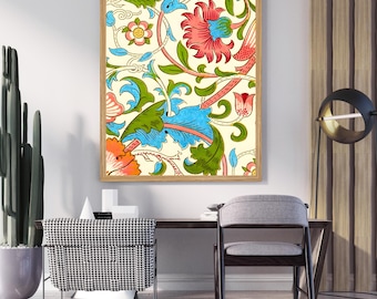 Large Framed Corporate Office Decor Wall Art Canvas 40x60 Inch - William Morris