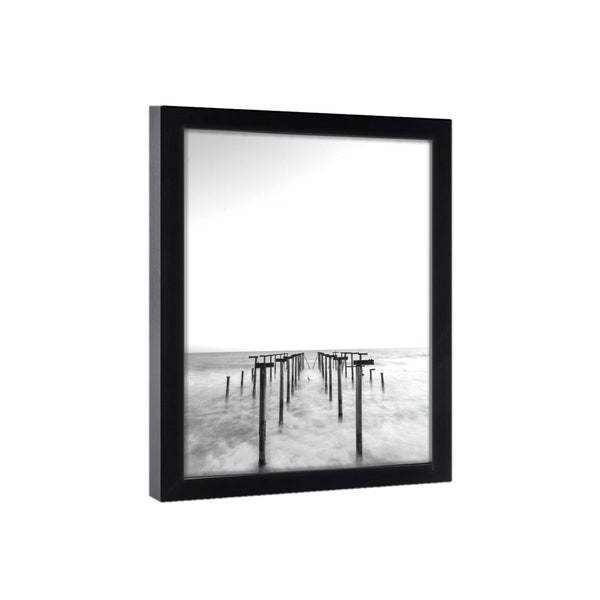 Black 20x8 Picture Frame Wood 20x8 Photo Poster Frames