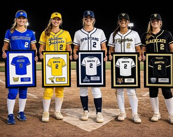 100 Hits Baseball Jersey Frame — Milestone Achievement Gift