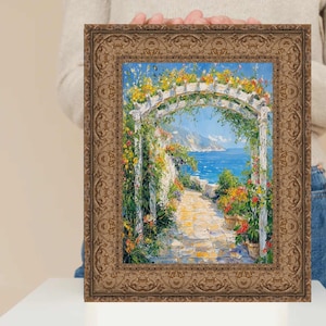 Wide Dark Gold Ornate Vine Picture Frame 11x14 frame