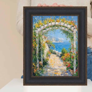 Wide Black Bronze Leather Picture Frame