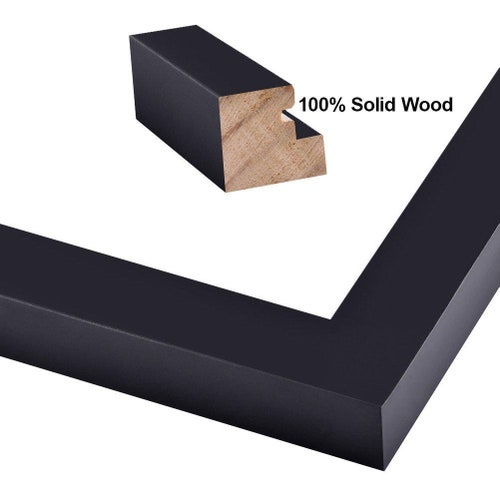 Wood 30x15 Picture Frame Black 30x15 Poster Frame Wall shops Hanging