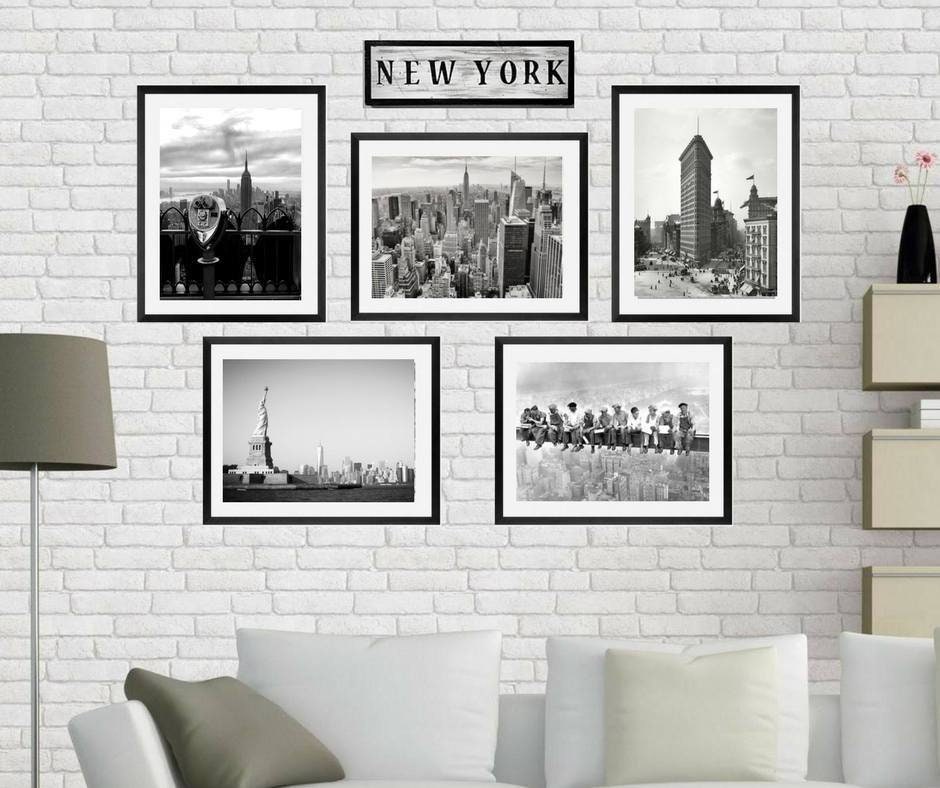 New York City Black & White Photography Framed Art Prints - Set of 5 - Etsy