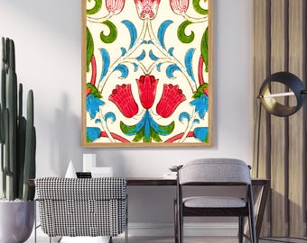 Large Framed Corporate Office Decor Wall Art Canvas 40x60 Inch - William Morris