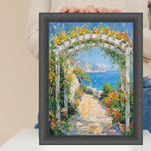 Antique Black Wood Ornate Picture Frame