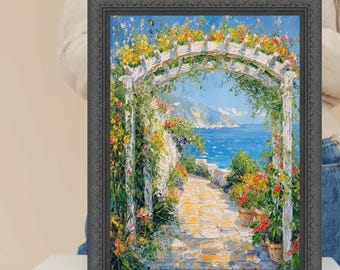 Marco de fotos antiguo de madera negra adornado