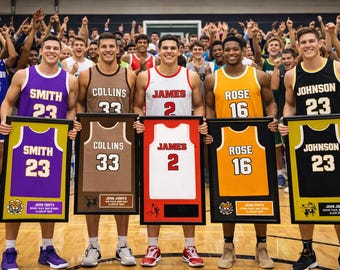 High School Girls Basketball jersey frame Gift Picture frame 18x24