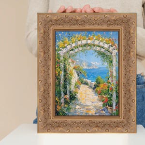 Wide Gold Ornate Floral Picture Frame 11x14 frame