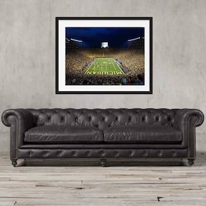 Michigan wolverines football Michigan wolverines Framed wall art Michigan wolverines wall art PRINT Office Poster