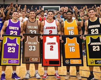 1000 Points Girls Basketball Jersey Frame — Milestone Achievement Gift