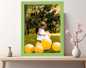 Modern Flat Green Picture Frame Gallery Wall