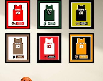High School Senior Night Basketball Gift Picture frame Jersey 20x24 inch