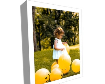 Modern White Shadow Box Picture Frames - Custom Framing