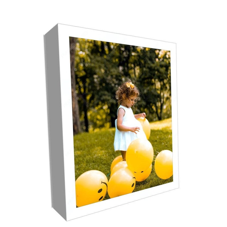 Modern Box Frame Modern White Shadow Box Picture Frames - Custom Framing - Etsy