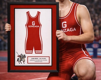 Wrestling Senior Night Gift — Custom Singlet Frame (NJ Local Pickup Available)