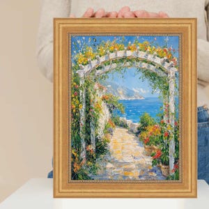 Vintage Scoop Antique Gold Bead Picture Frame