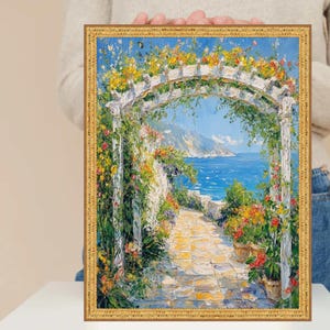 Cornice per foto moderna e sottile, con texture goffrata in oro brillante