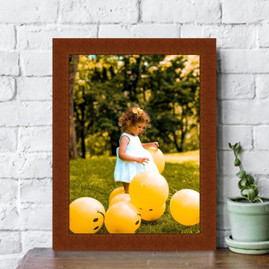 Cherry Wood Picture Frame - Flat Modern Framing