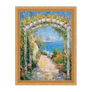 Slim Classic Florar Beaded Gold Picture Frame 11x14 frame