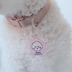 Handcrafted resin dog tag with protrait  | Two sizes | Personalized dog tag | Customized dog tag | Gift for dog parent | READ DESCRIPTION!!!