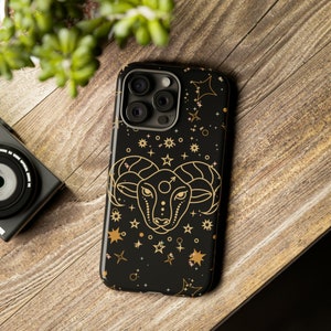 Aries Zodiac iPhone Pro Max Case, Tough Phone Cases, Samsung Galaxy Phone, Zodiac Phone Case, Star Sign case, Aries Birthday Sign Case Gift