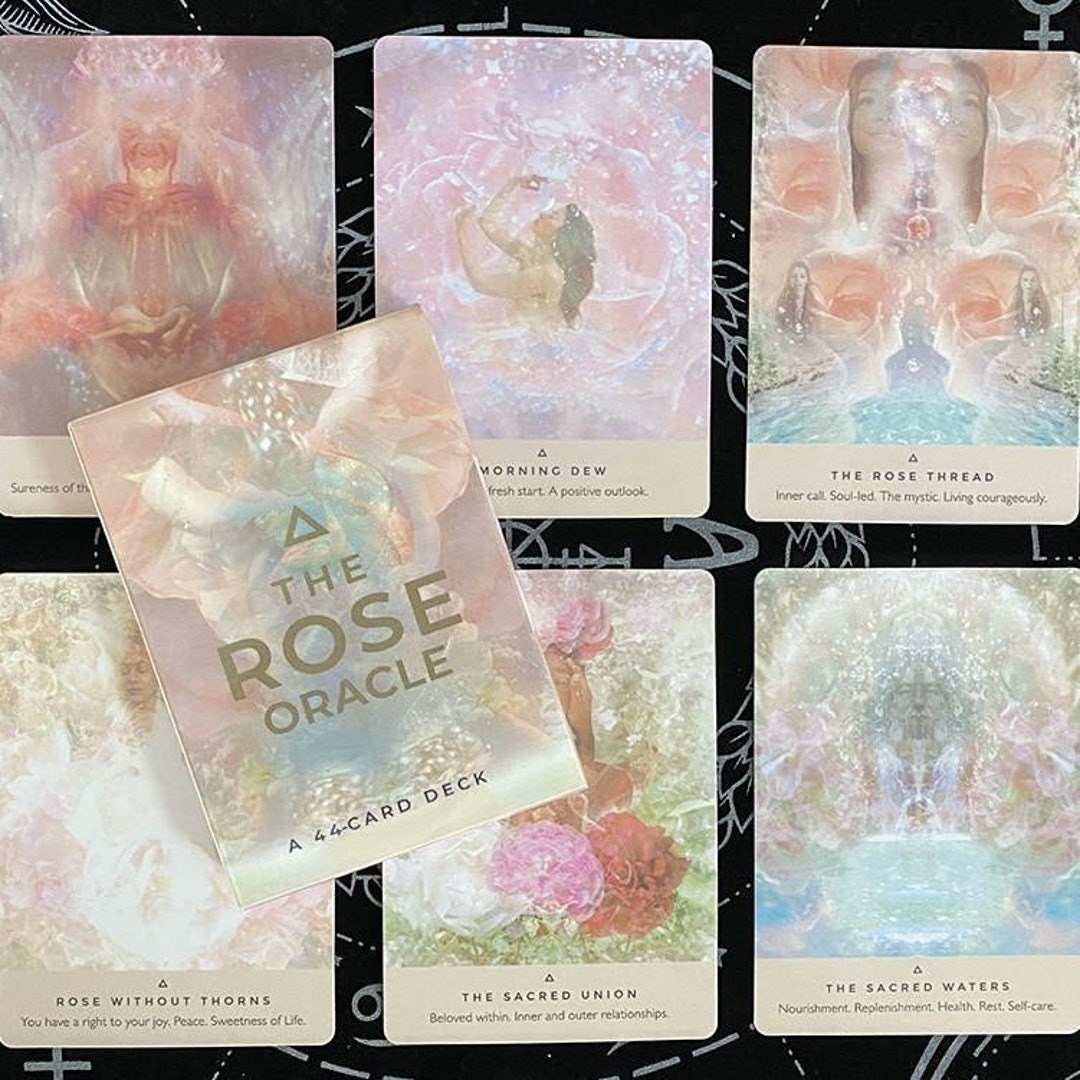The Rose Oracle Tarot Deck 44 Cards Tarot Tarot Deck for Etsy