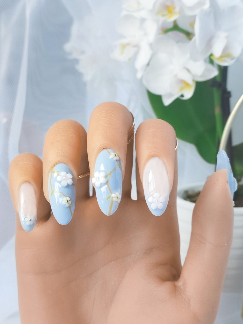 40 Cute Light Blue Nail Designs To Add Magic To Your Nails!