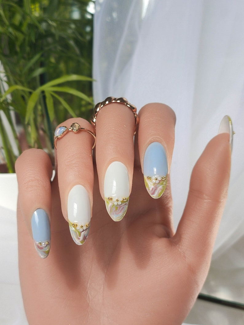 40 Cute Light Blue Nail Designs To Add Magic To Your Nails!