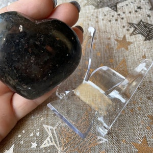 Plastic Crystal Heart/ Carvings Sphere Stands