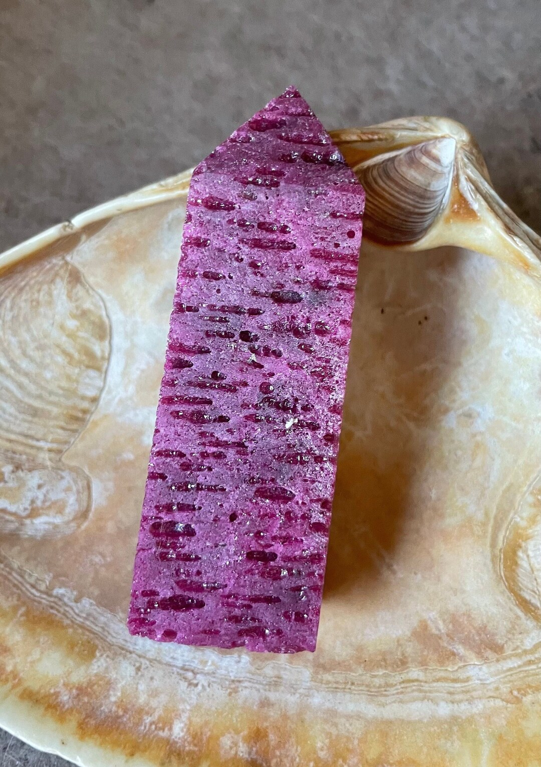 Ruby Fluorscent Obelisk UV Reactive Synthetic Ruby Etsy