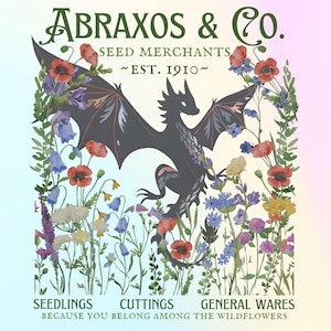 Abraxos And Co. Seed Merchants Png, Throne Of Glass, Crescent City, Book Lover Gift (Digital Download)