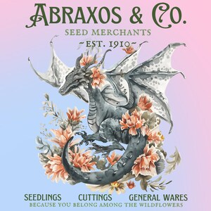 Abraxos And Co. Seed Merchants Png, Throne Of Glass, Crescent City, Book Lover Gift (Digital Download)